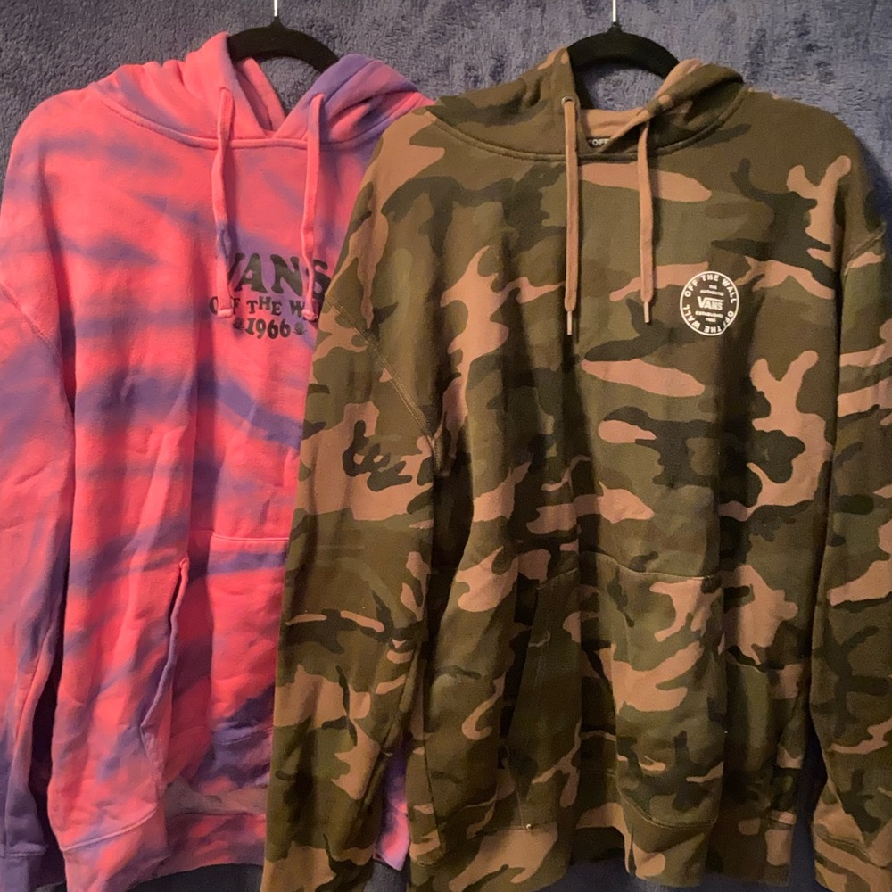 LOT OF 2 AUTHENTIC VANS RETRO HOODIES
